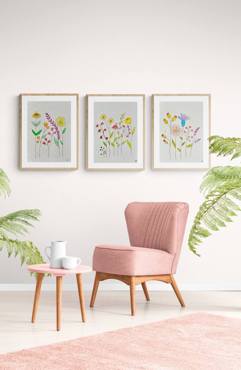 Original Figurative Botanic Drawing by Beatriz Carvalho