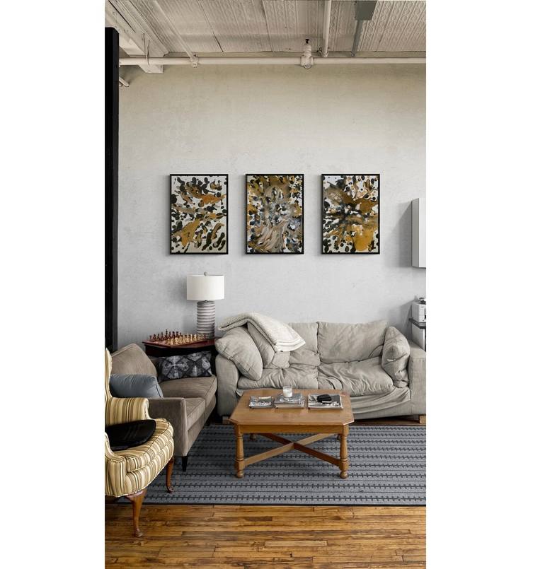 Original Abstract Painting by Beatriz Carvalho