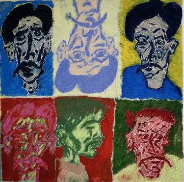 Print of Abstract Expressionism Men Paintings by Baltazar S