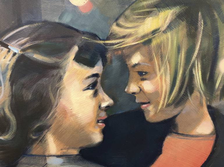 Original Contemporary Children Painting by Beate Fahrnlaender