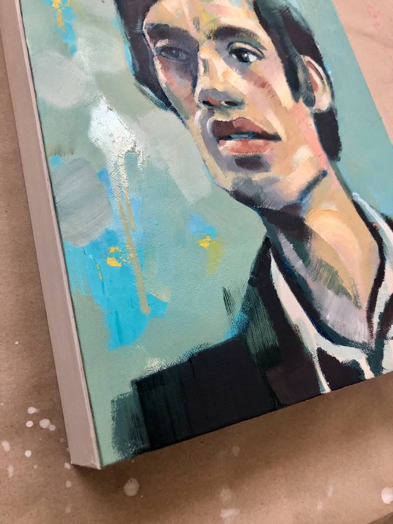 Original Contemporary Pop Culture/Celebrity Painting by Beate Fahrnlaender