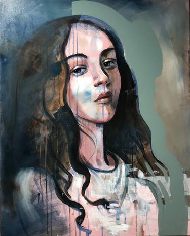 Original Figurative People Paintings by Beate Fahrnlaender