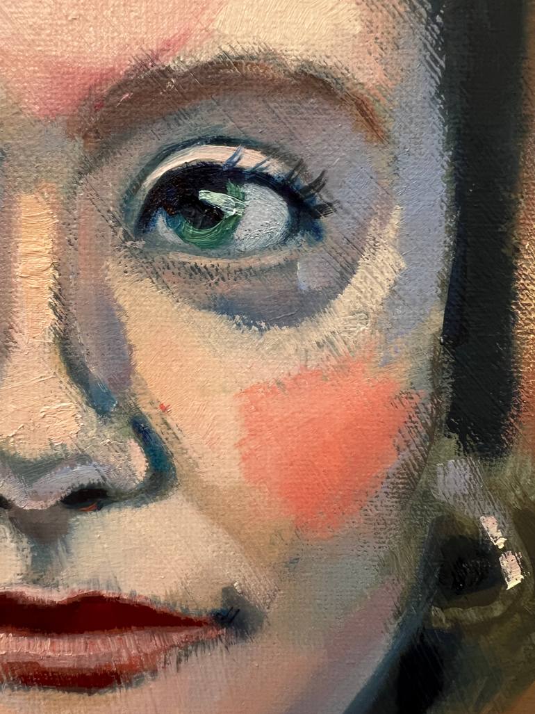 Original Figurative Women Painting by Beate Fahrnlaender