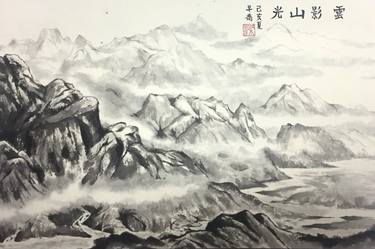 Original Art Deco Landscape Paintings by Choq Leung