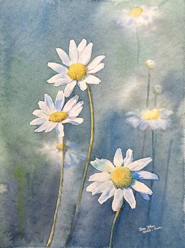 Original Floral Paintings by Zoe Zhu
