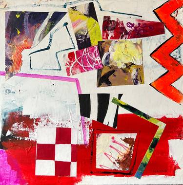 Original Abstract Collage by Victoria Gallery Art