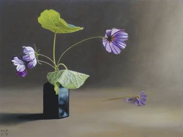 Original Contemporary Floral Paintings by Mirjam van overbeek