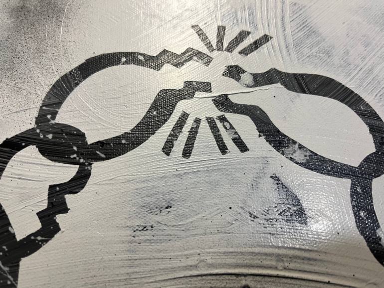 Original Abstract Patterns Painting by Roxy  Wuz Here