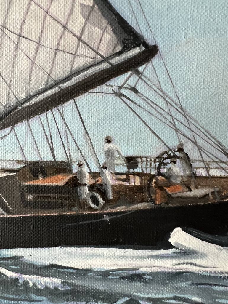 Original Boat Painting by Arnaud Feuga