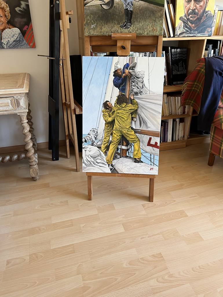 Original Figurative Men Painting by Arnaud Feuga