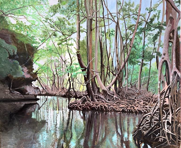 Print of Figurative Water Paintings by Arnaud Feuga