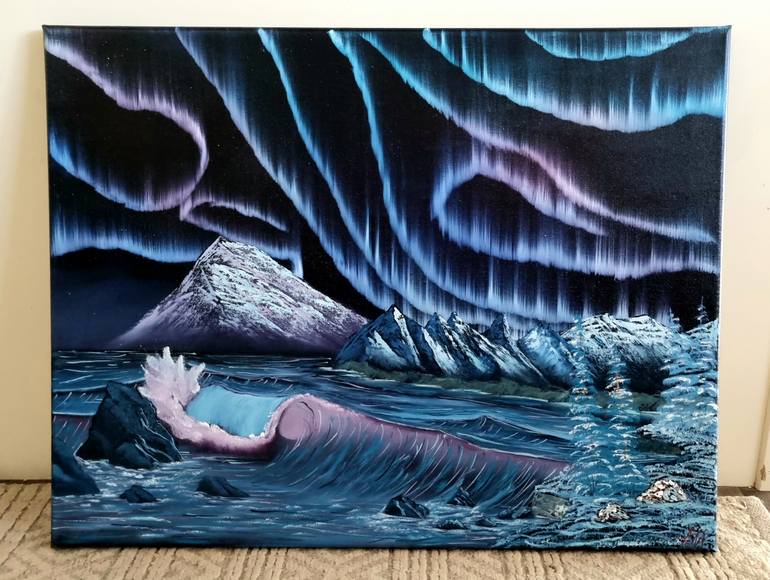 Original Abstract Beach Painting by Andrew Murray