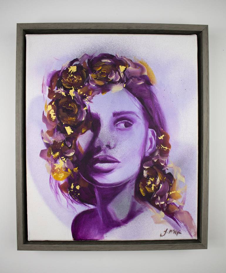 Original Abstract Portrait Painting by Jodie McAlpin