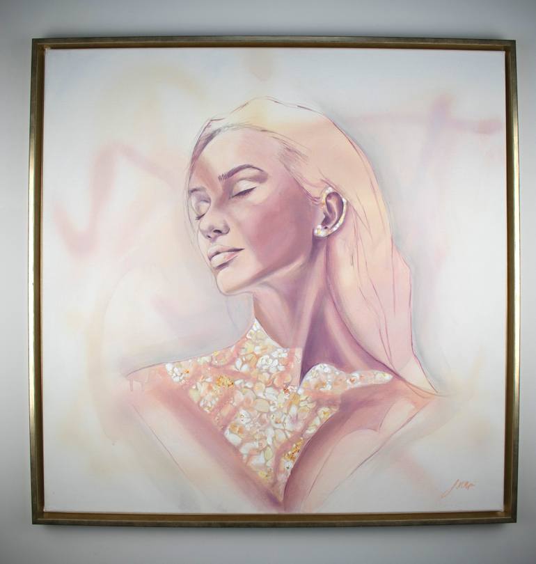 Original Abstract People Painting by Jodie Mcalpin