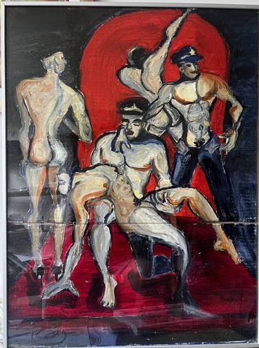 Original Expressionism Men Paintings by Alberto Pavan