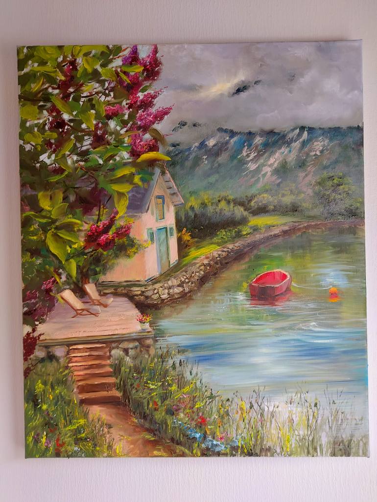 Original Contemporary Landscape Painting by Elena Mardashova