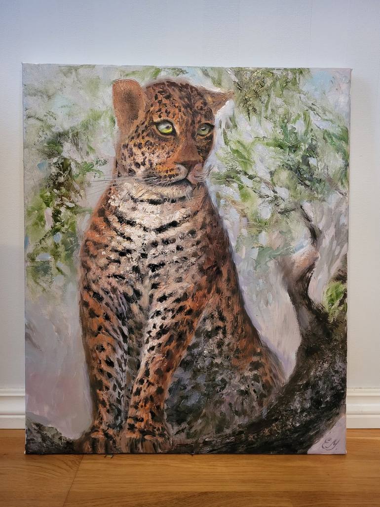 Original Contemporary Animal Painting by Elena Mardashova