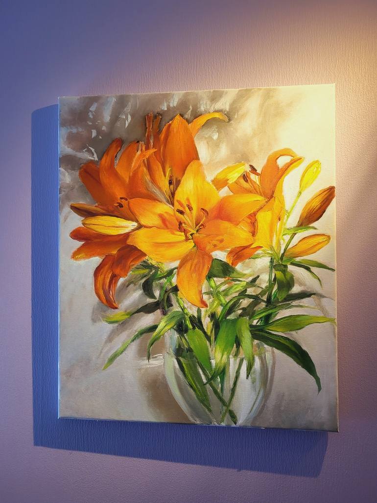 Original Floral Painting by Elena Mardashova