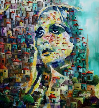 Print of Portrait Paintings by WAEL HAMADEH