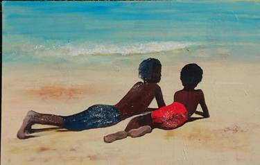 Original Beach Painting by Christa Braun