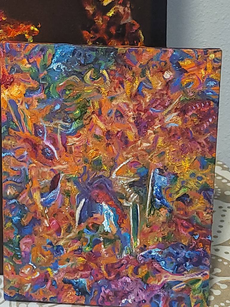 Original Abstract People Painting by Anu Dai