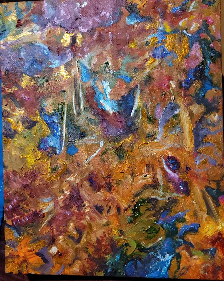Original Abstract People Painting by Anu Dai