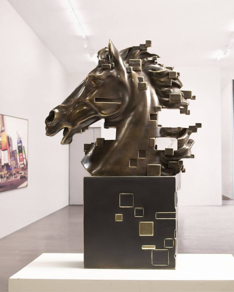 Original Contemporary Horse Sculpture by Miguel Guía