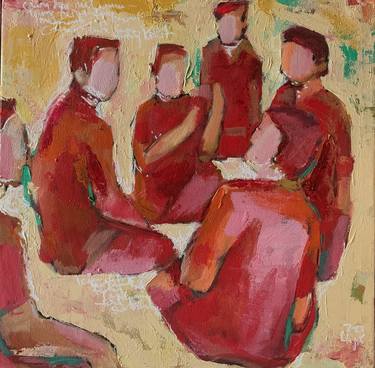 Original Expressionism People Paintings by Hajrian Syah