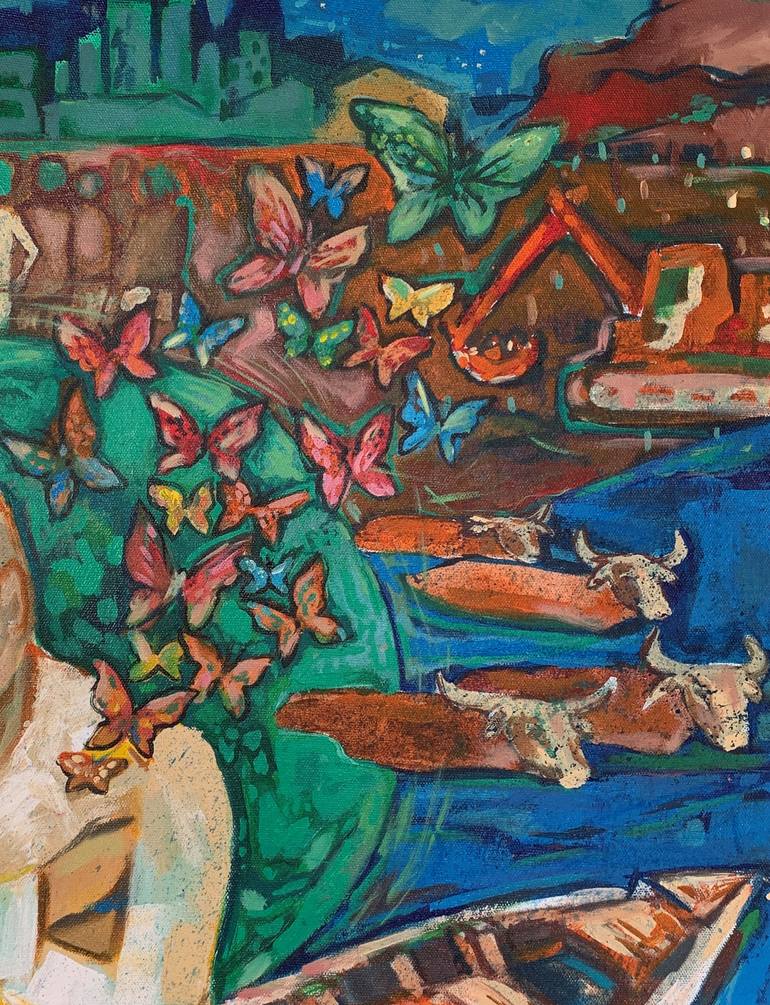 Original Expressionism Nature Painting by Hajrian Syah