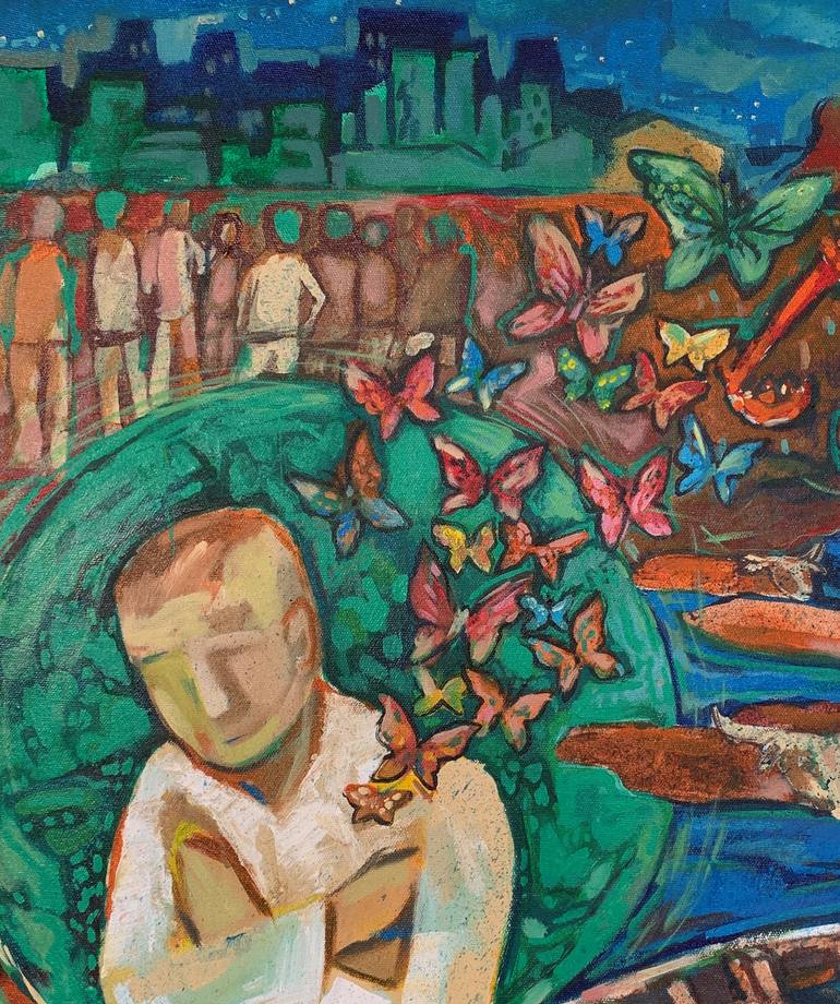 Original Expressionism Nature Painting by Hajrian Syah