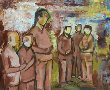 Original Impressionism People Paintings by Hajrian Syah