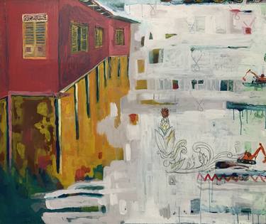 Original Expressionism Architecture Paintings by Hajrian Syah
