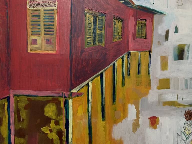 Original Expressionism Architecture Painting by Hajrian Syah