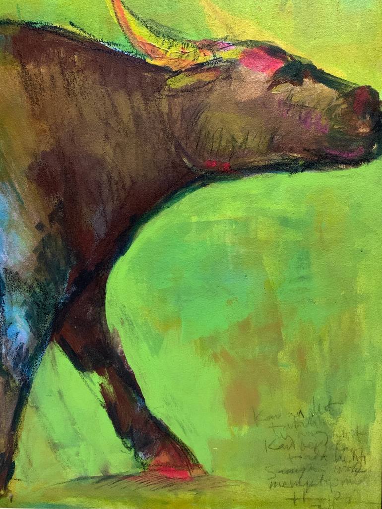 Original Expressionism Animal Painting by Hajrian Syah