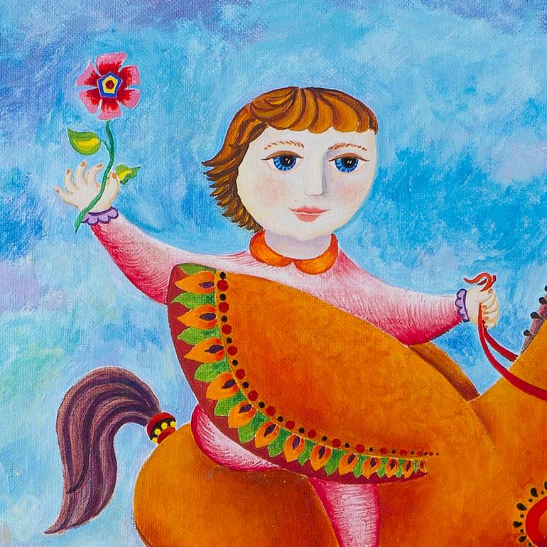 Original Figurative Fantasy Painting by Sandra Silva Galindo