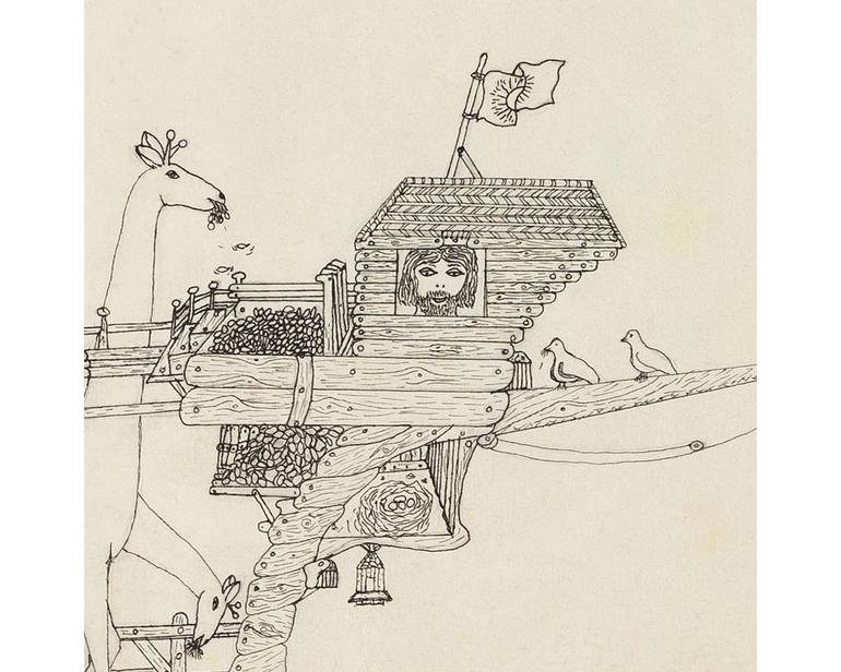 Original Figurative Boat Drawing by Sandra Silva Galindo