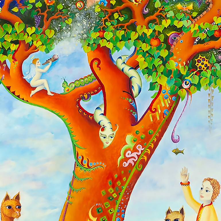 Original Figurative Landscape Painting by Sandra Silva Galindo