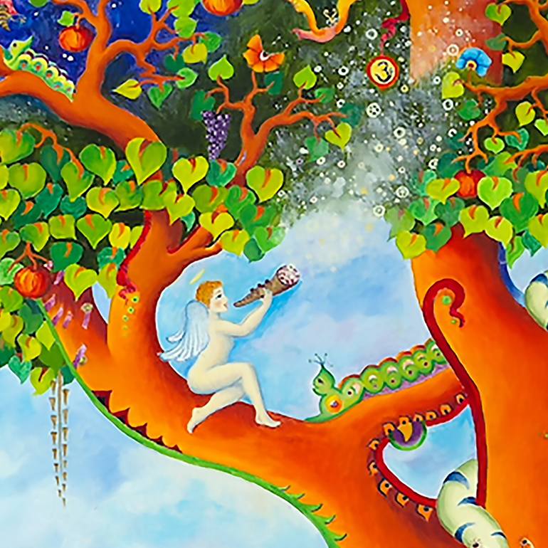 Original Figurative Landscape Painting by Sandra Silva Galindo