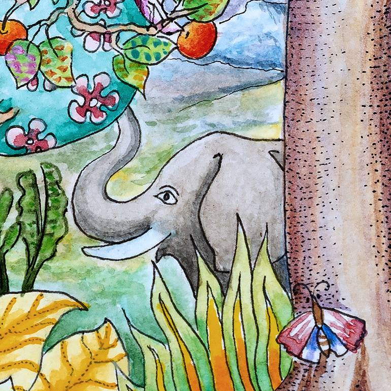 Original Figurative Animal Painting by Sandra Silva Galindo