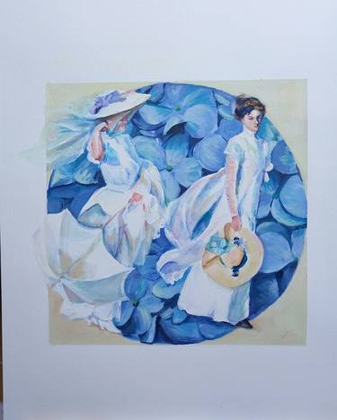 From blue flowers (new version of Joaquin Sorolla) thumb
