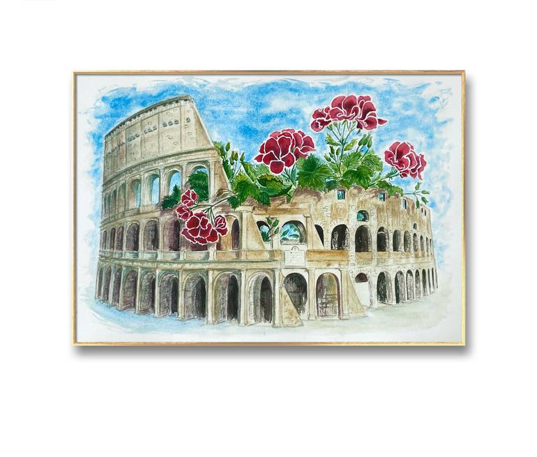 Original Conceptual Architecture Painting by Tatiana Shelekhova