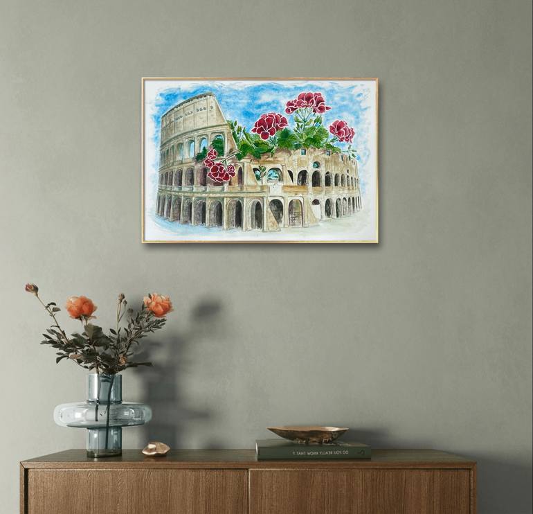 Original Conceptual Architecture Painting by Tatiana Shelekhova