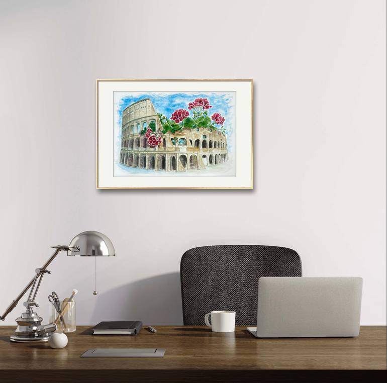Original Conceptual Architecture Painting by Tatiana Shelekhova