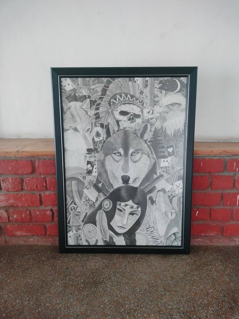Original Conceptual Abstract Drawing by Sai Ganesh