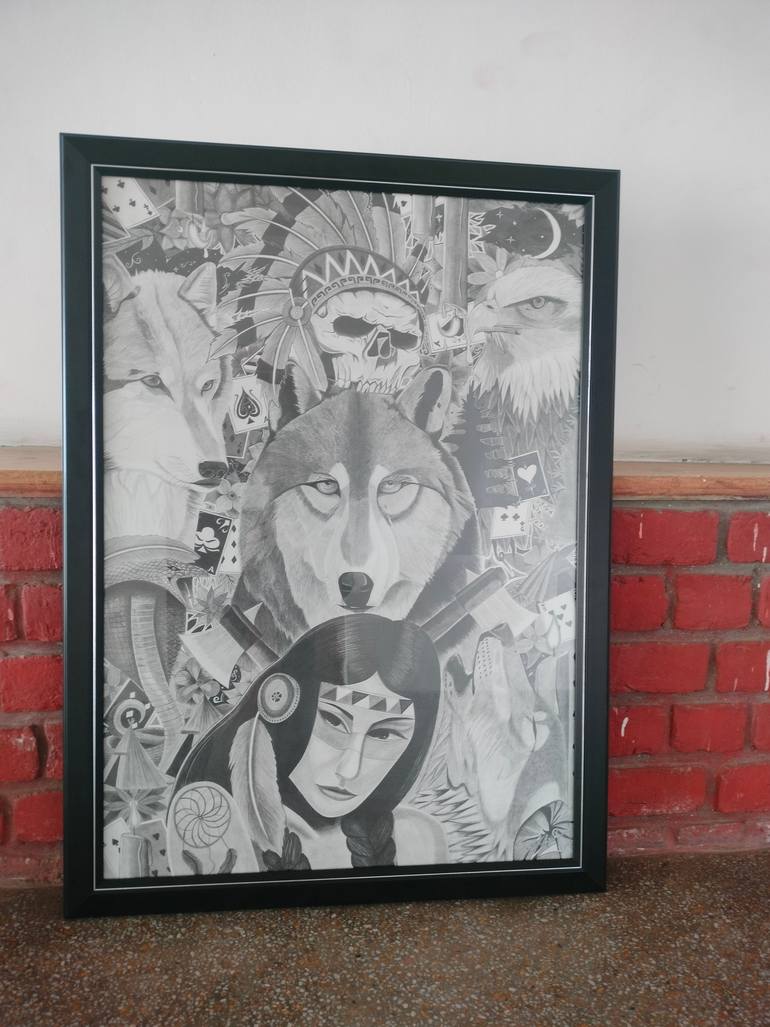 Original Conceptual Abstract Drawing by Sai Ganesh