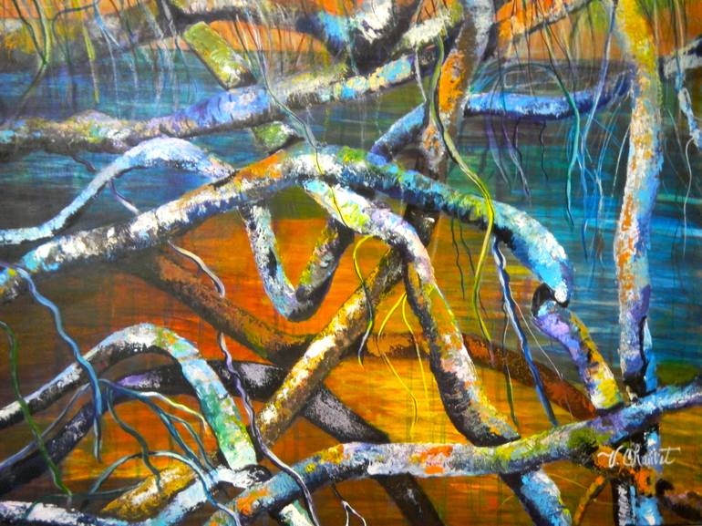 Print of Expressionism Nature Paintings by Verónica Chauvet