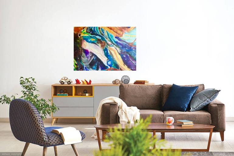 Original Abstract Landscape Painting by Verónica Chauvet