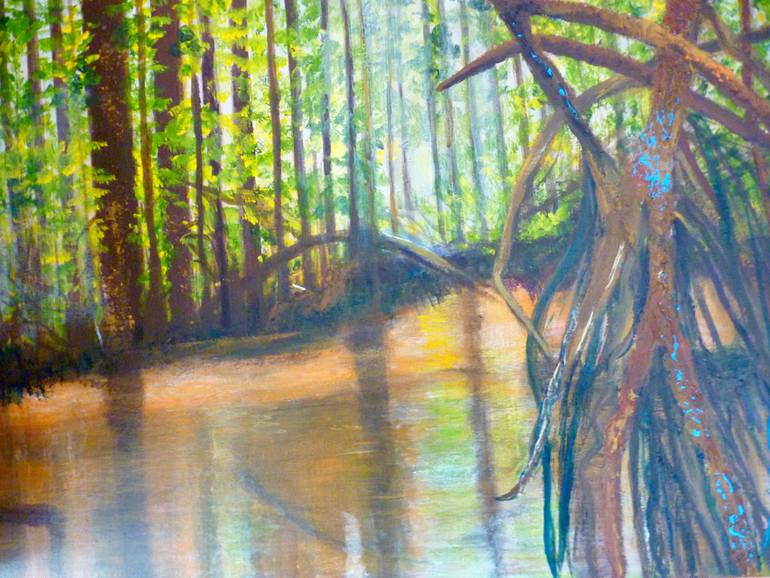 Original Expressionism Landscape Painting by Verónica Chauvet
