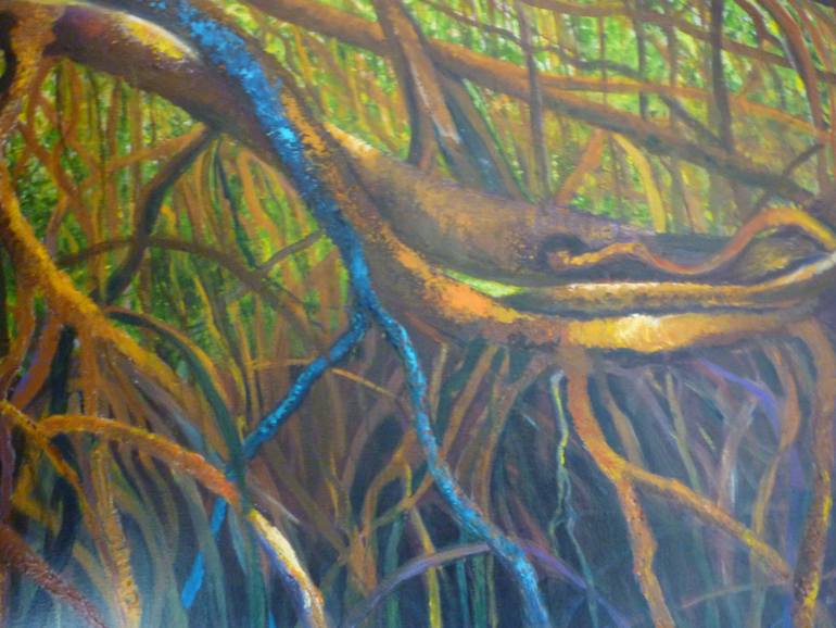 Original Expressionism Landscape Painting by Verónica Chauvet