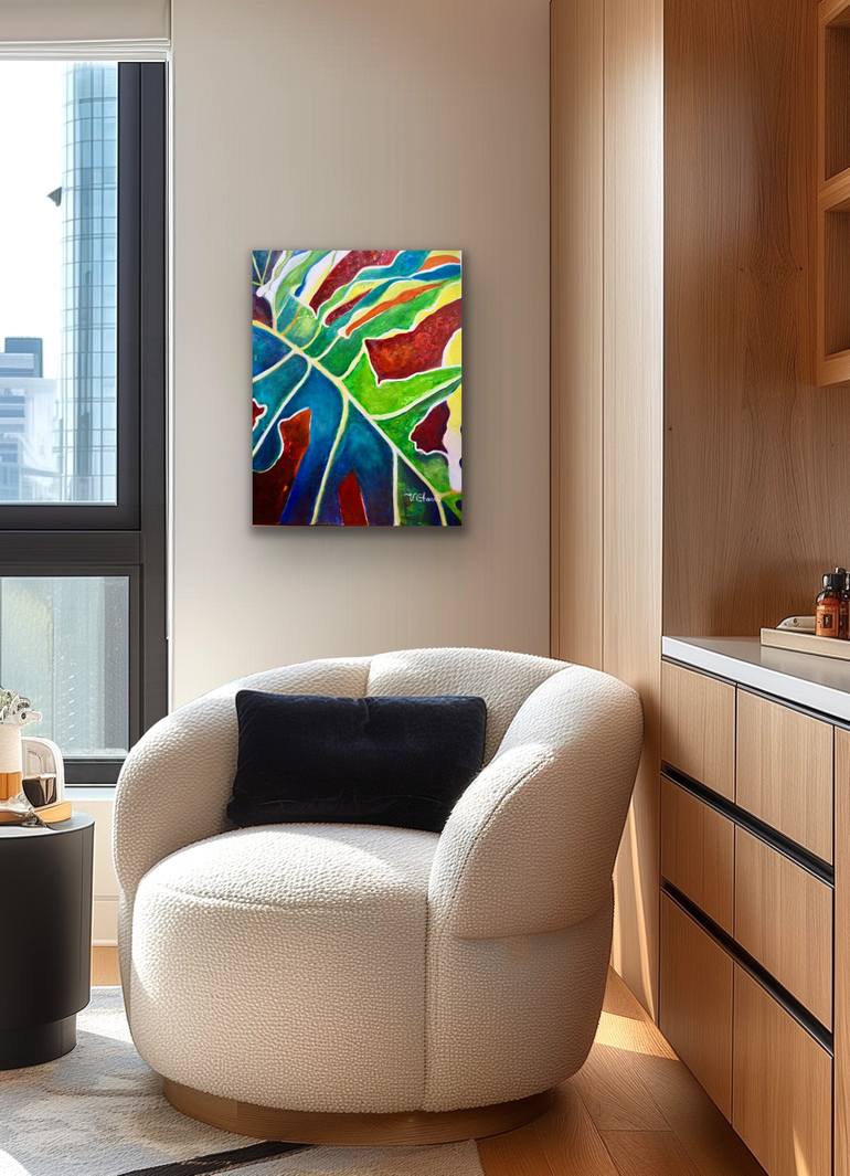 Original Expressionism Botanic Painting by Verónica Chauvet